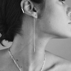 Pin Up kett-kõrvarõngad - hõbe